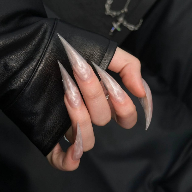 Super Long Stiletto Press On N - Nail Art Fake review and price