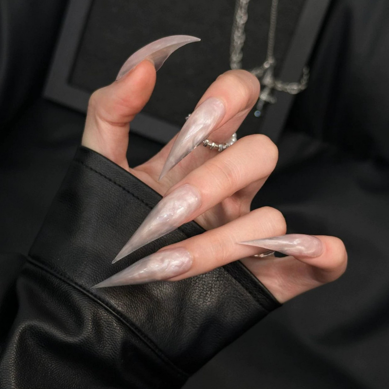 Super Long Stiletto Press On N - Nail Art Fake review and price