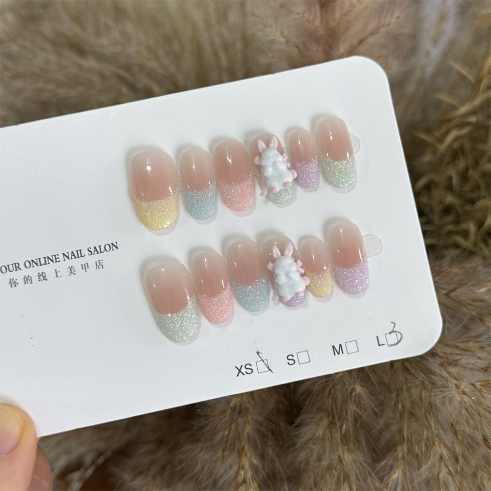 Cute Sweet Girlish Style Glitt - Nail Art Love review and price