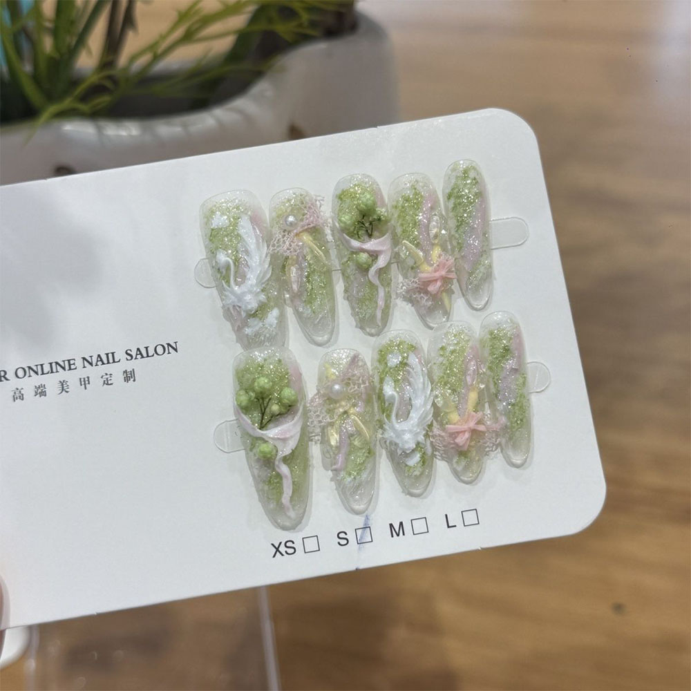 Cute Sweet Girlish Style Glitt - Nail Art Love review and price