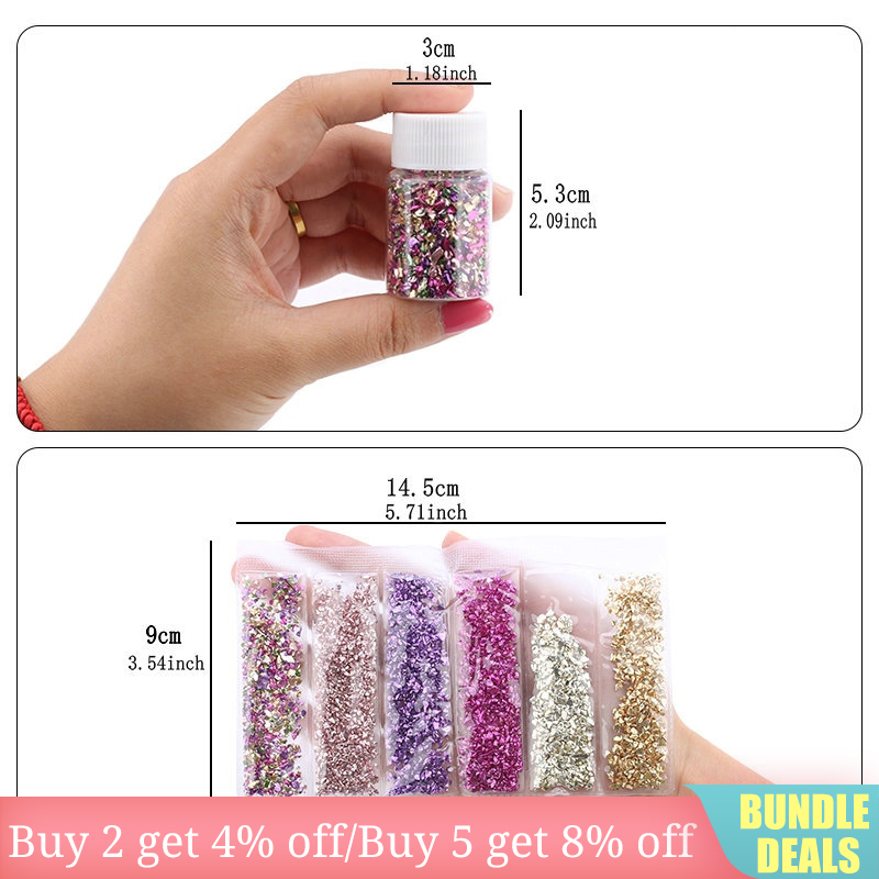 Epoxy Resin Colorful Metallic  - Nail Art Natural review and price