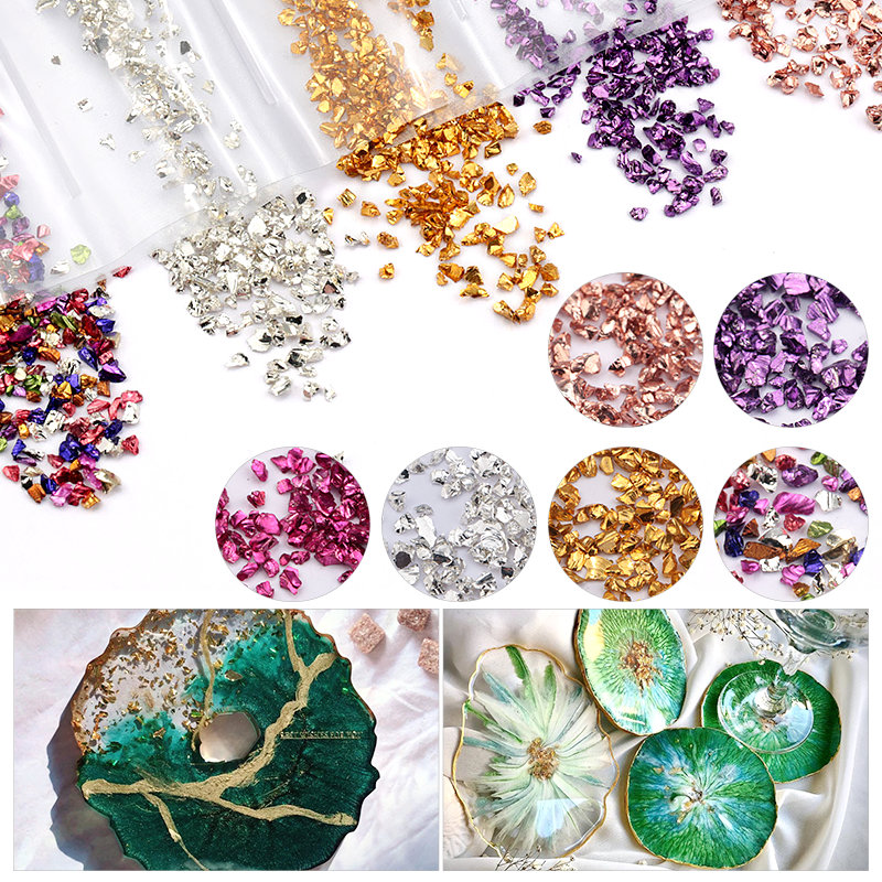 Epoxy Resin Colorful Metallic  - Nail Art Natural review and price