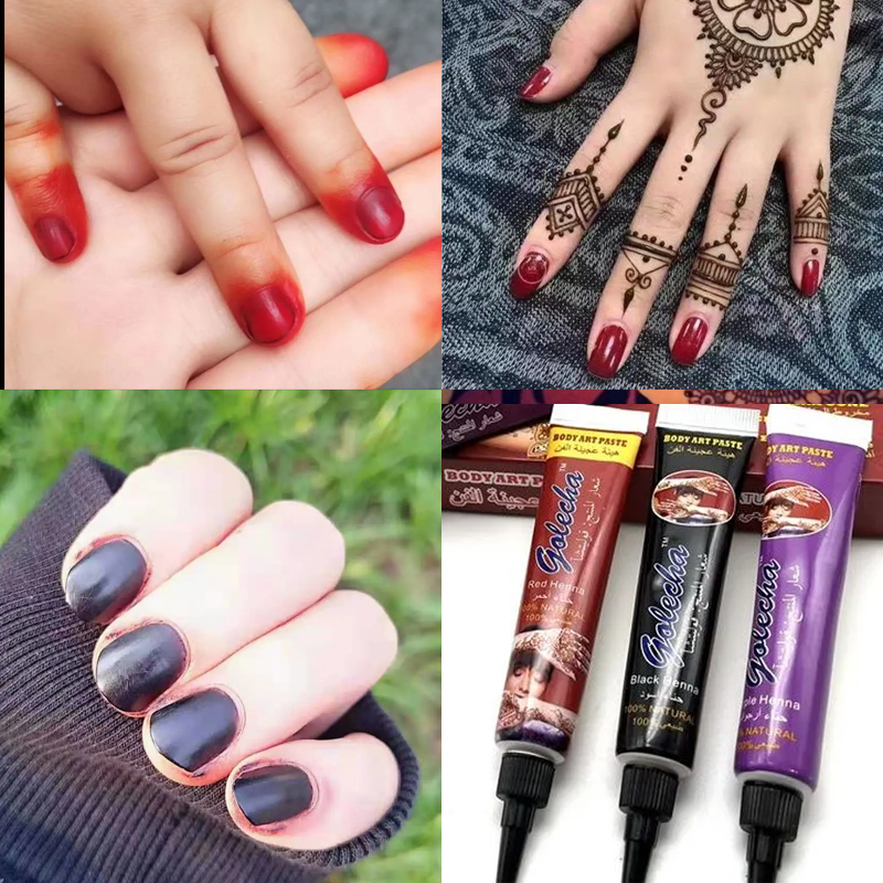 Henna Nail 25g Bottle Dye last - Nail Art Natural review and price