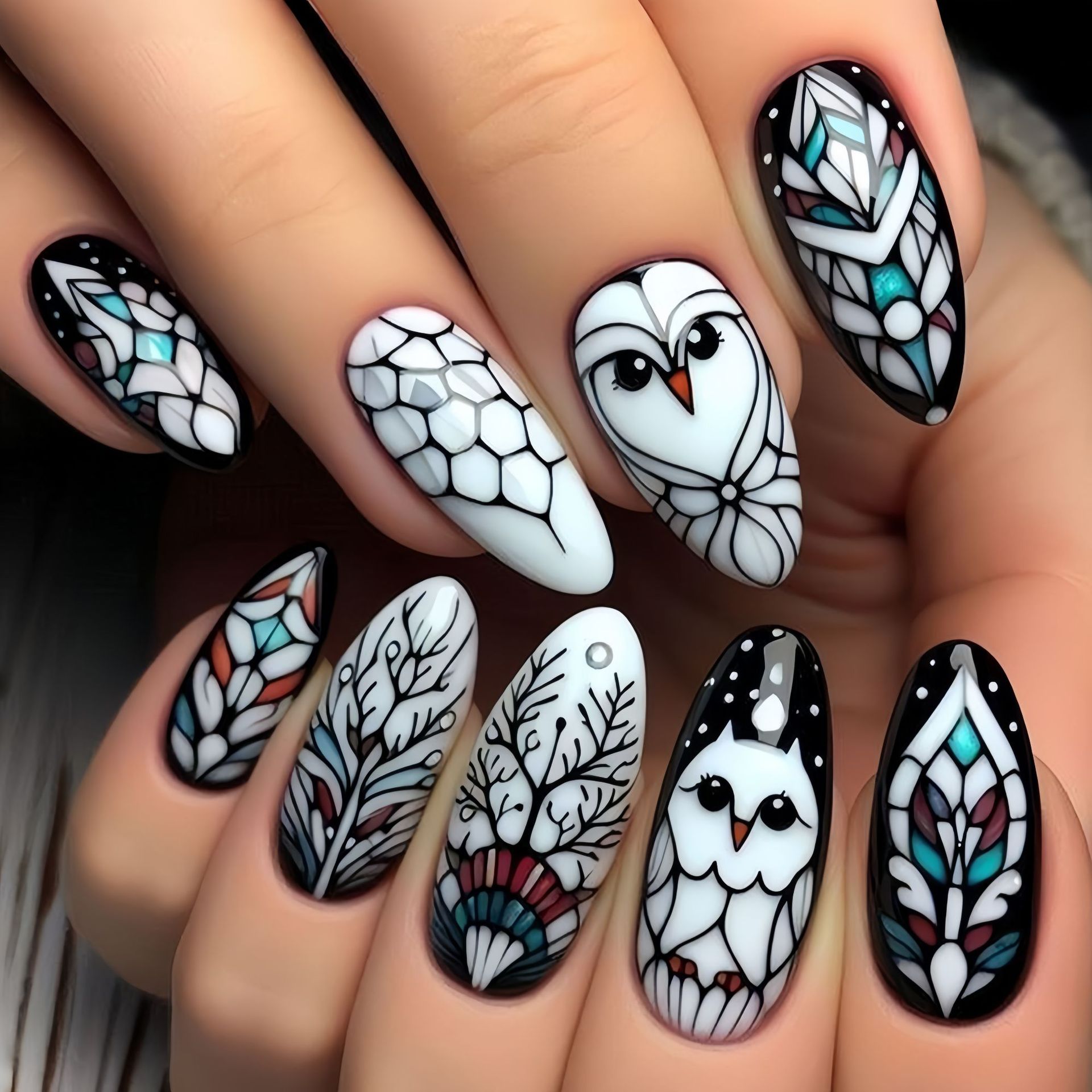 Medium long fake nails for wom - Nail Art Fake review and price