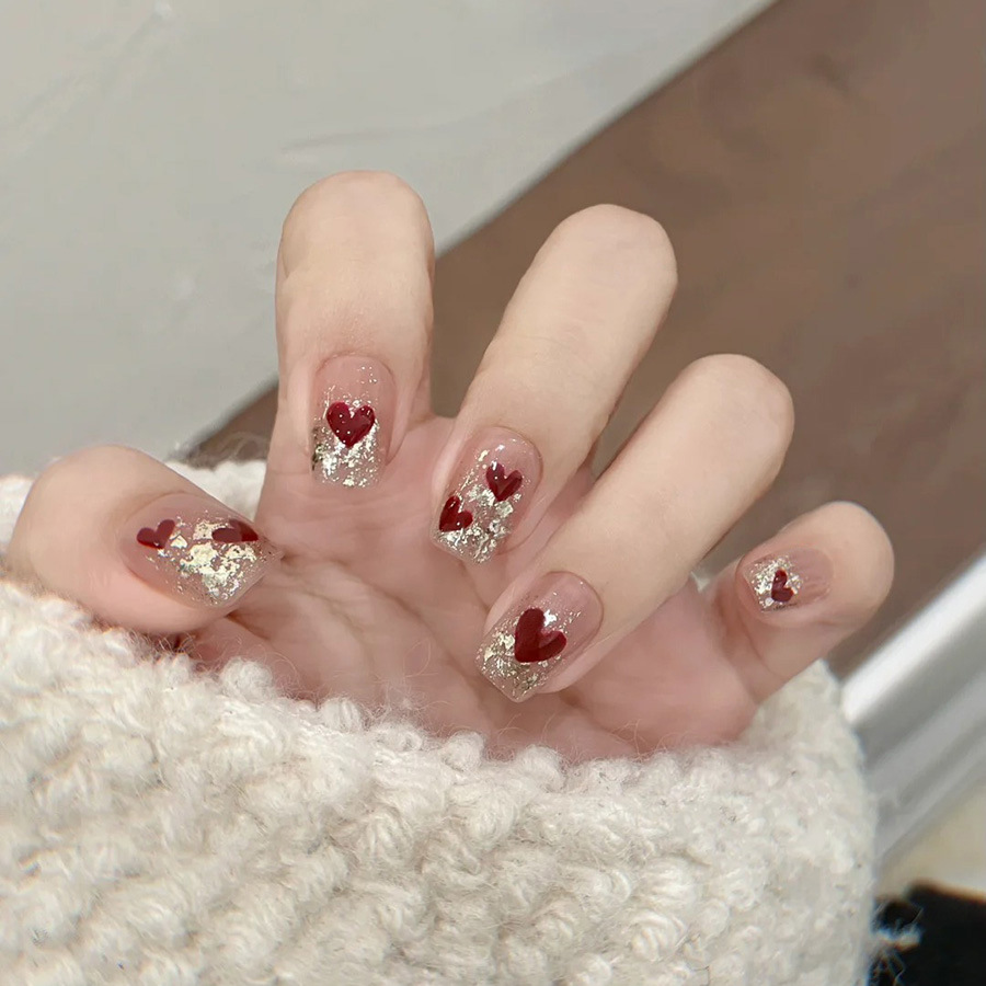 24pcs/set Short Square fake na - Nail Art Fake review and price