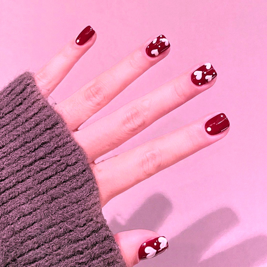 24pcs/set Short Square fake na - Nail Art Fake review and price