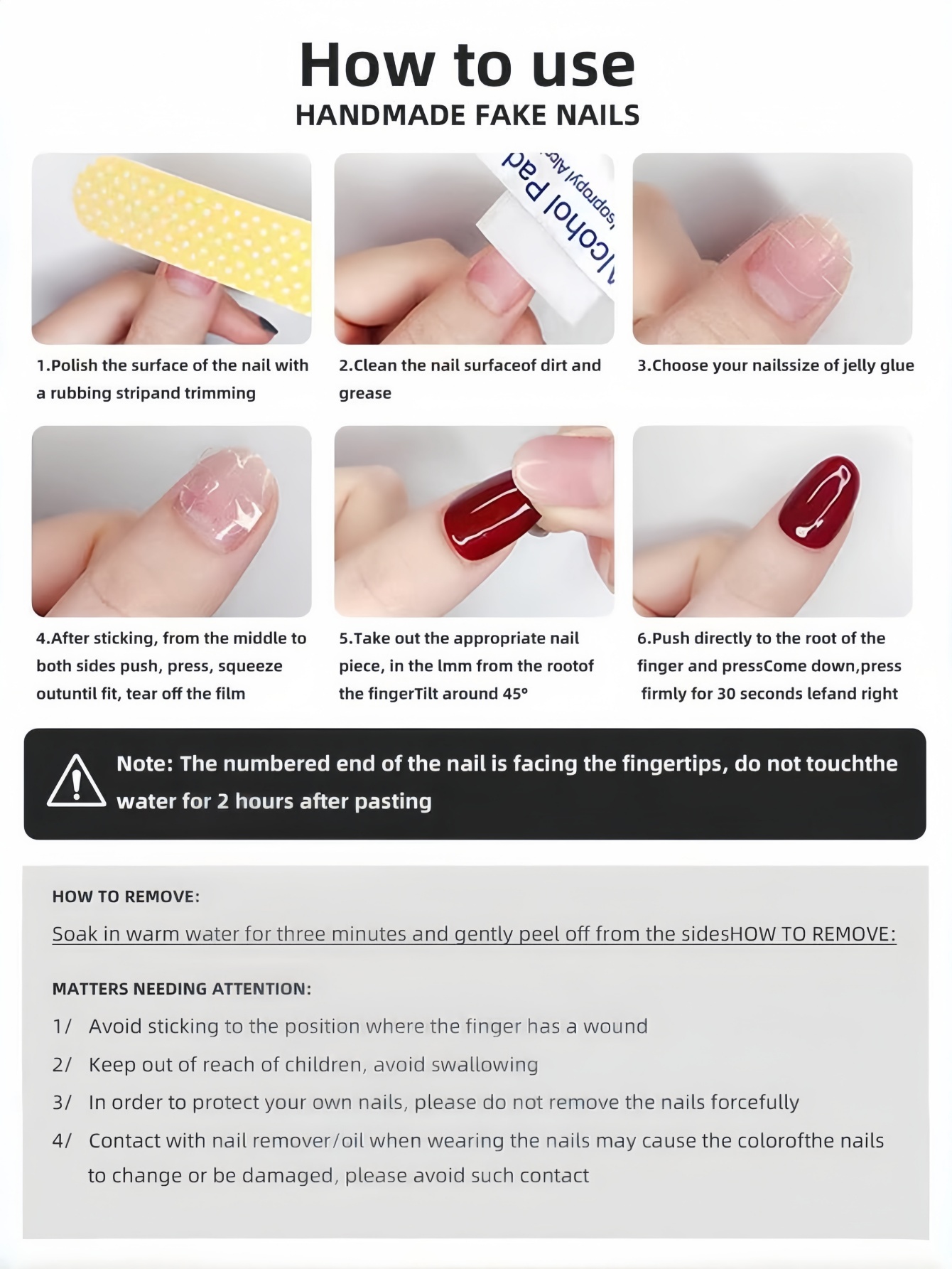 10 Almond-Shaped Nails, Black  - Nail Art Fake review and price