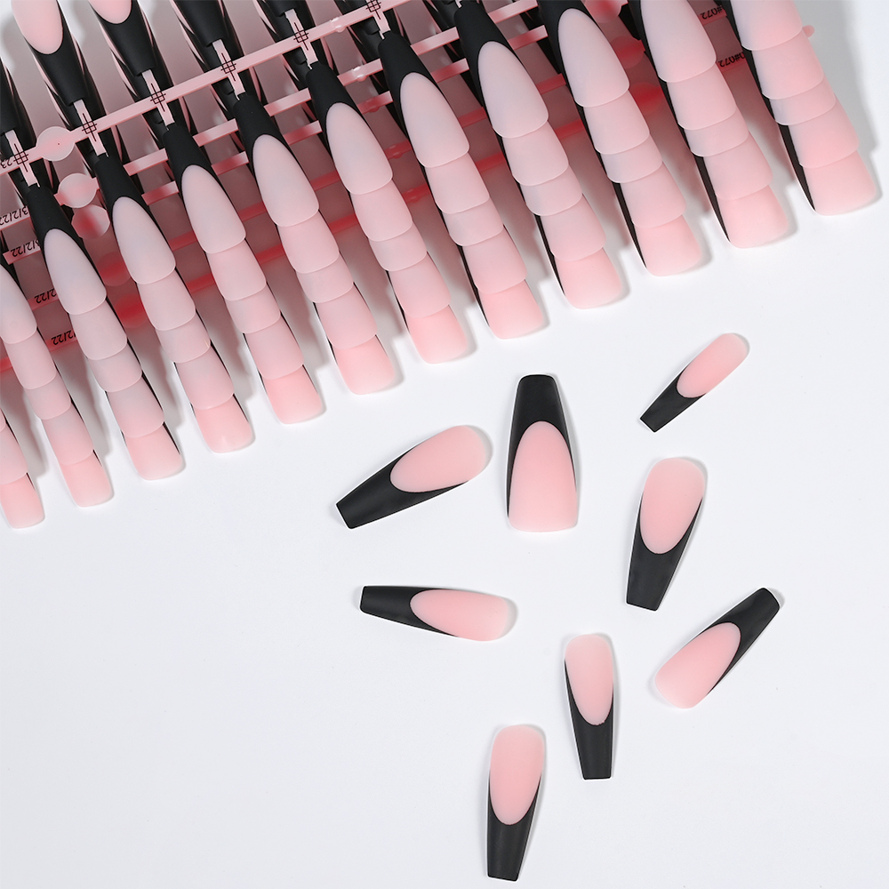120PC Black French Gel Nail Ti - Nail Art Natural review and price