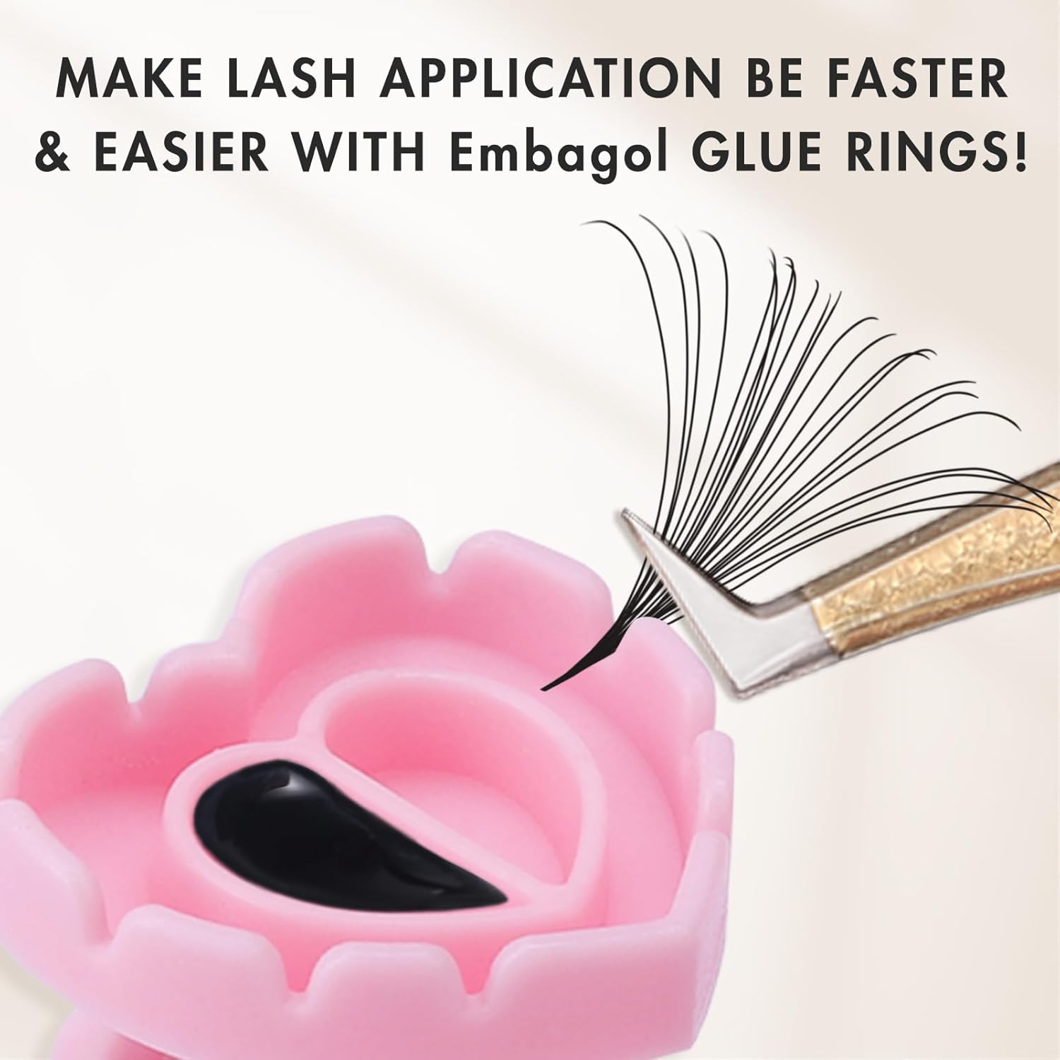 100 PCS Glue Rings for Eyelash - Nail Art Love review and price