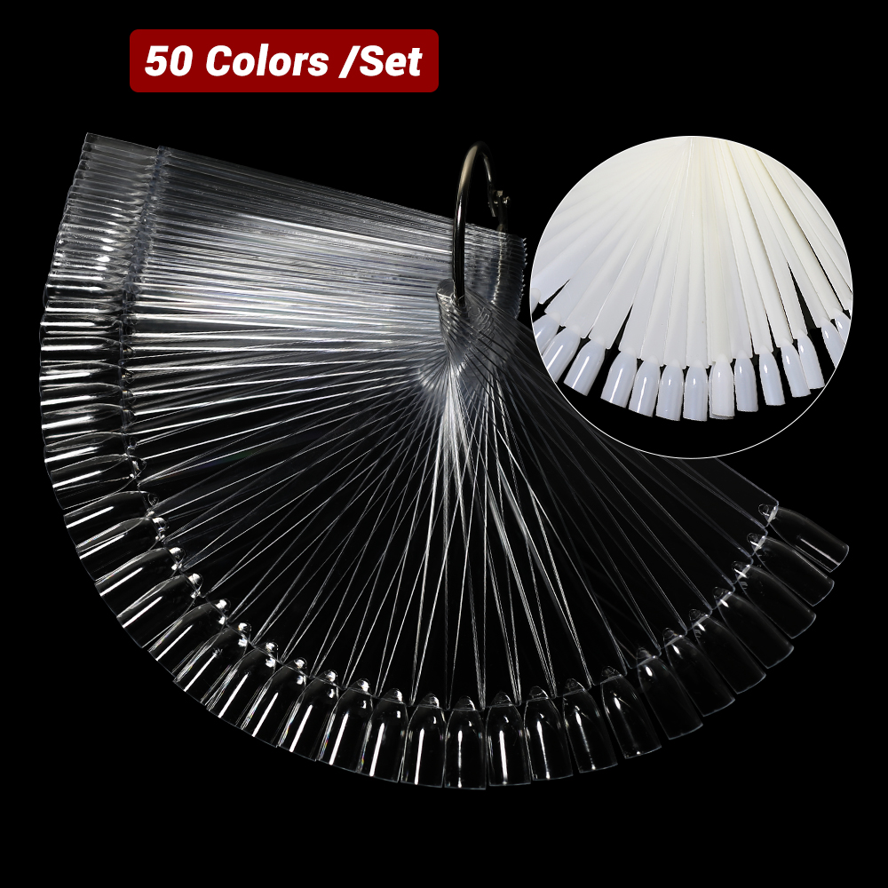 50Pcs False Nail Display Stick - Nail Art Natural review and price