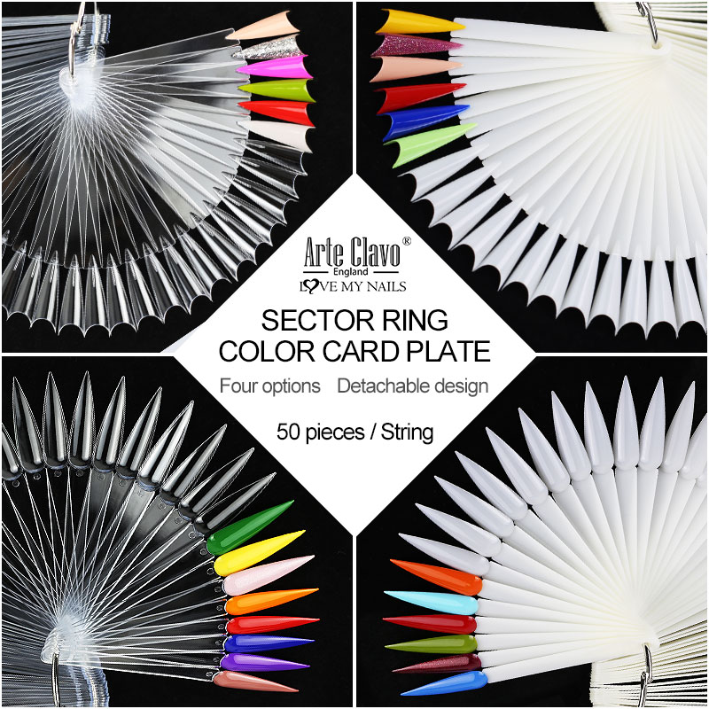 50Pcs False Nail Display Stick - Nail Art Natural review and price