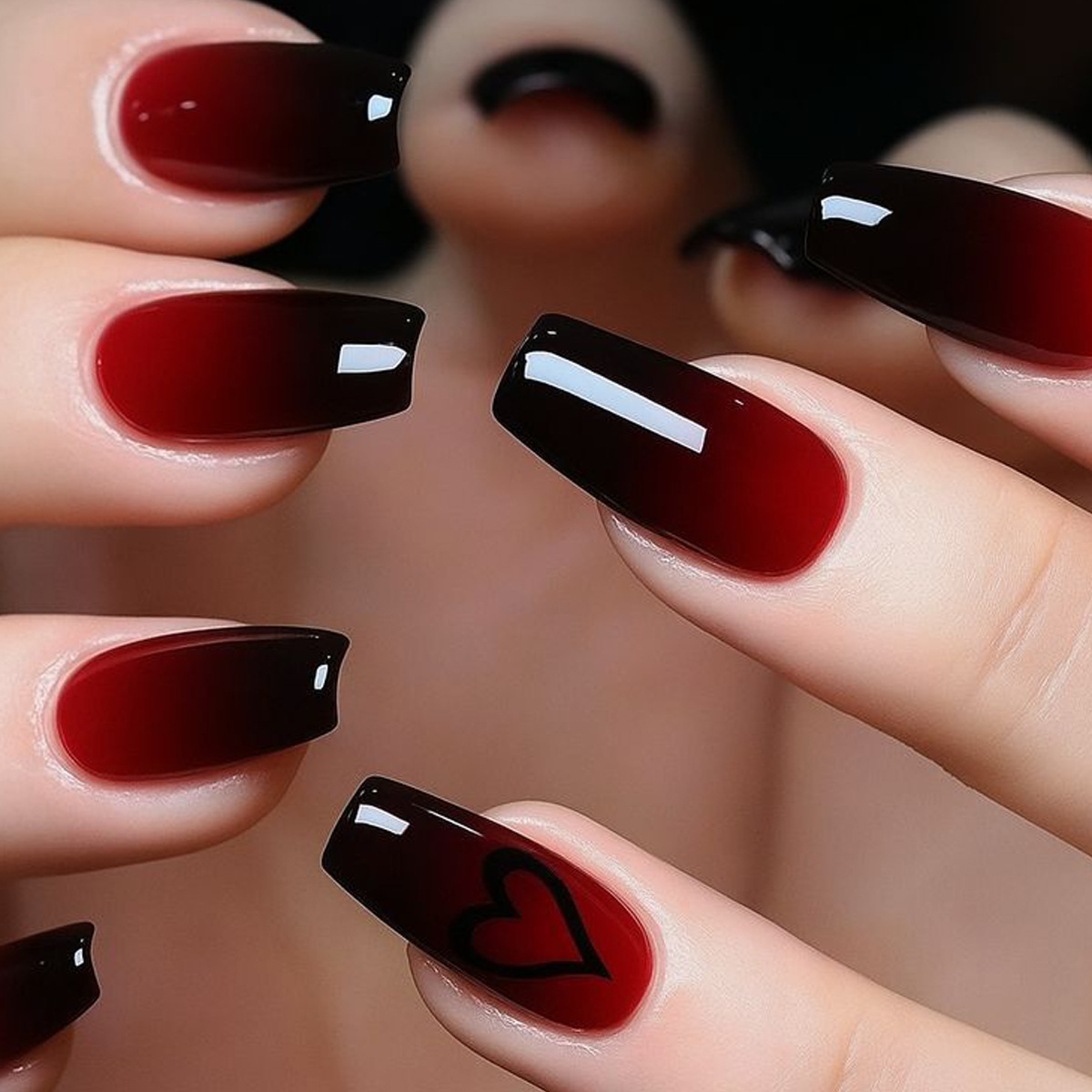 Short Medium fake nails for wo - Nail Art Fake review and price