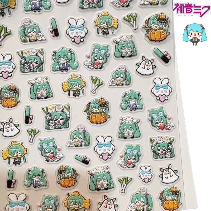 Cute Hatsune Miku Nail Sticker - Nail Art Love review and price