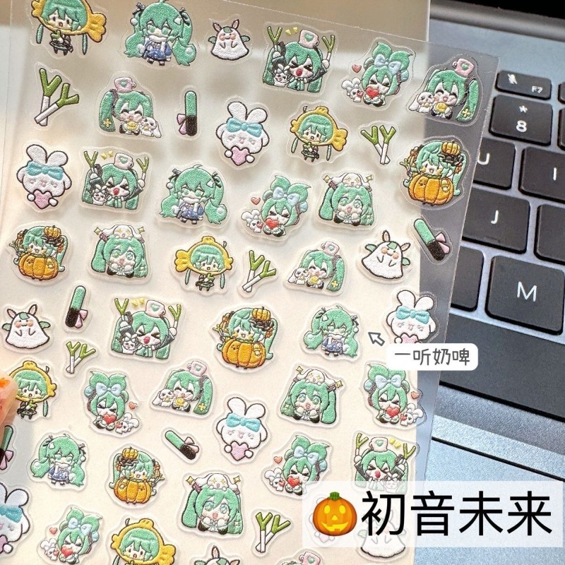 Cute Hatsune Miku Nail Sticker - Nail Art Love review and price